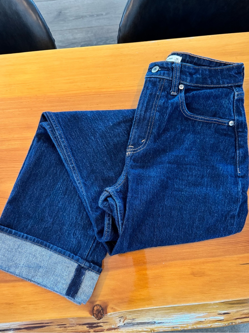 Abercrombie & Fitch Curve Love High Rise 90s Relaxed Cuffed Hem Jean